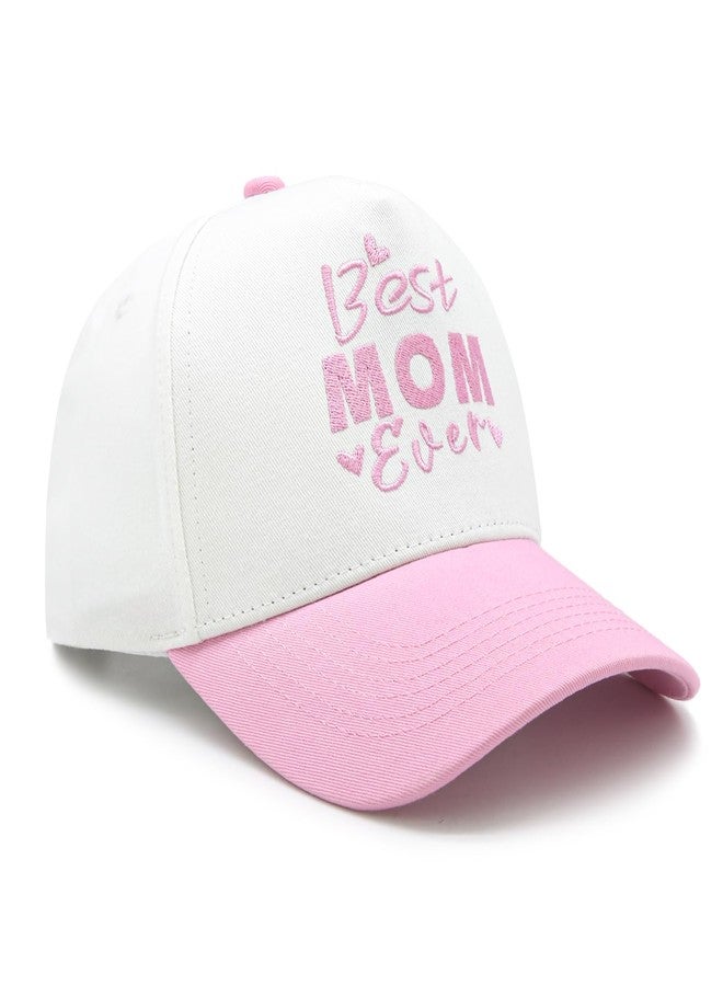 HAFOUXIGM Mom Trucker Hat for Women, Christmas Birthday Gifts for Mother from Son Daughter Husband, Best Mom Ever Baseball Cap for Mama, Pink - Image 5